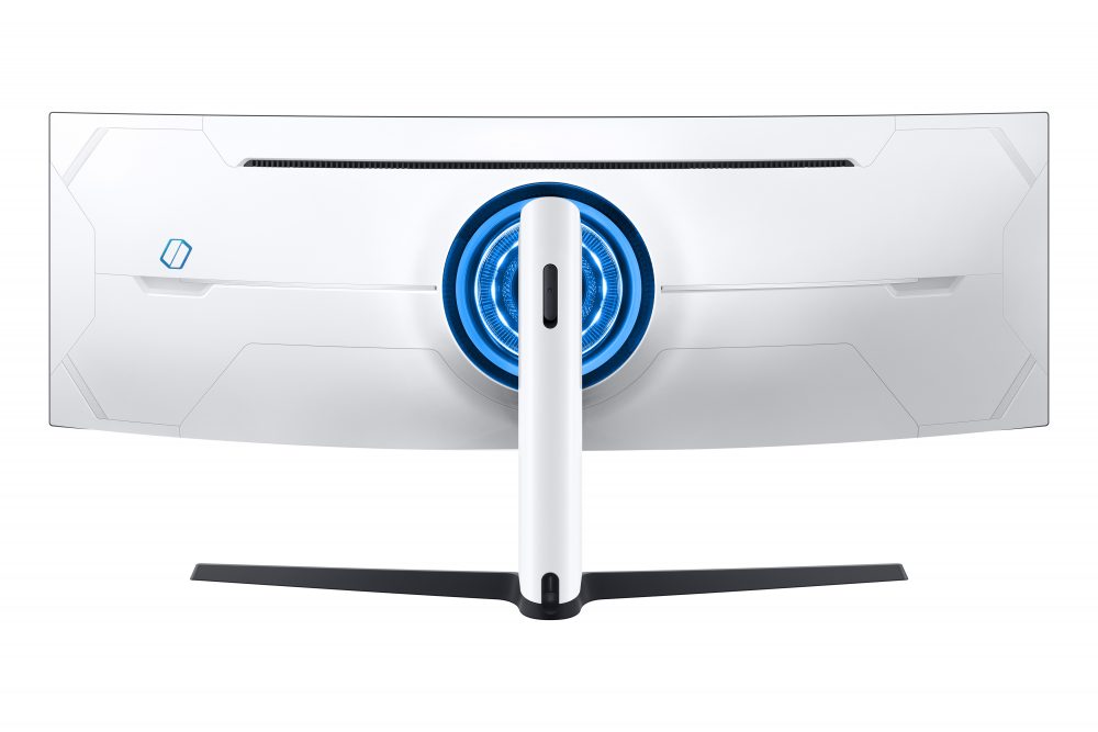 Samsung odyssey neo g9 zadnja coresync osvetlitev in belo ohišje