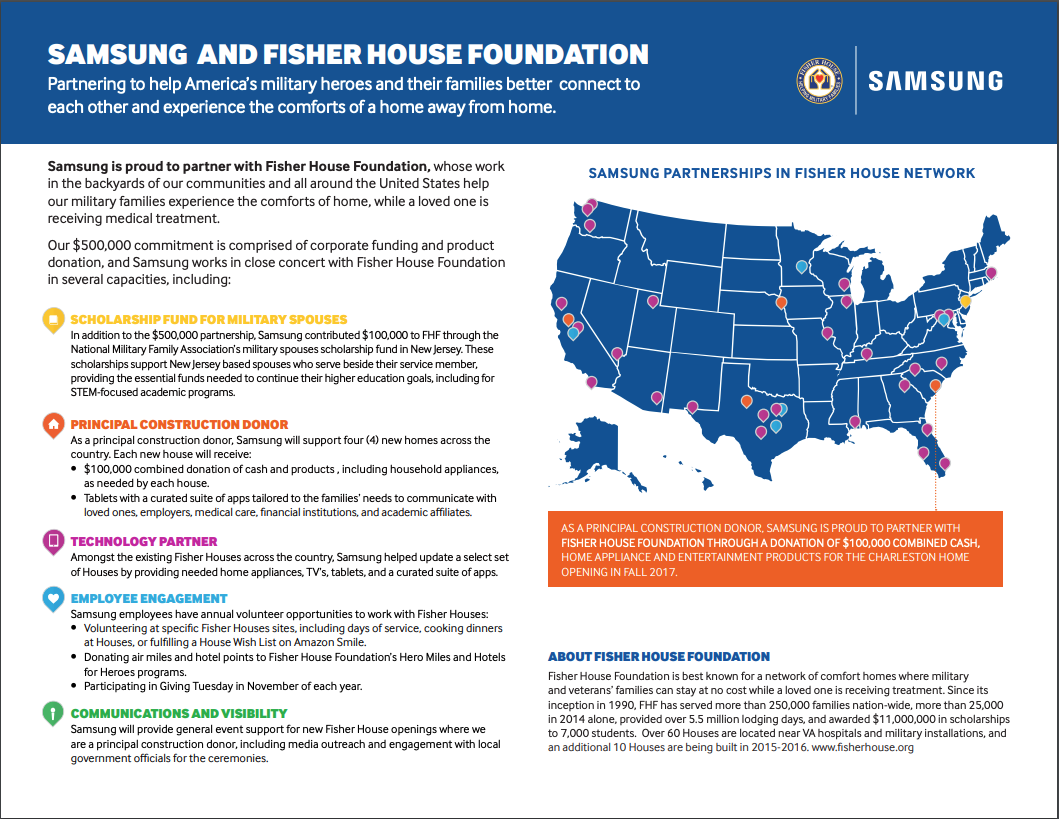 Samsung and Fisher House Foundation Samsung US Newsroom