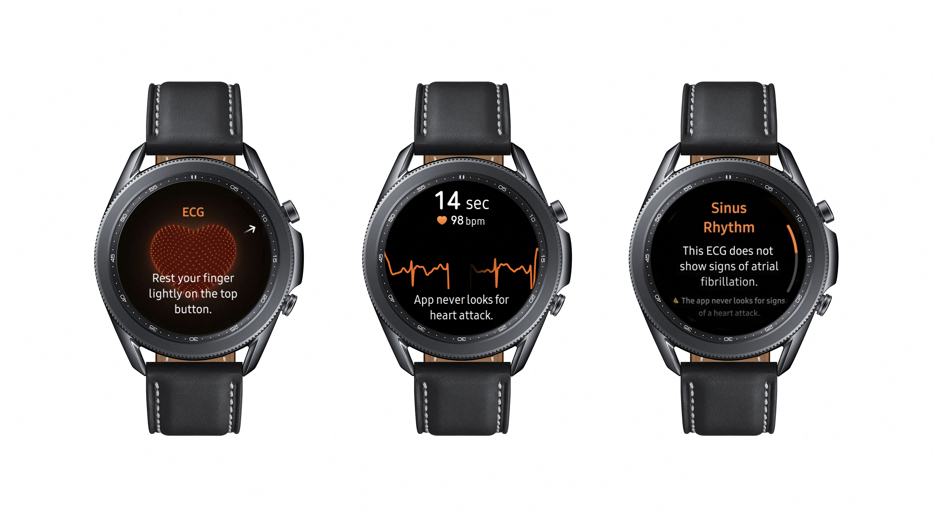 galaxy watch3 - active2 - ecg app