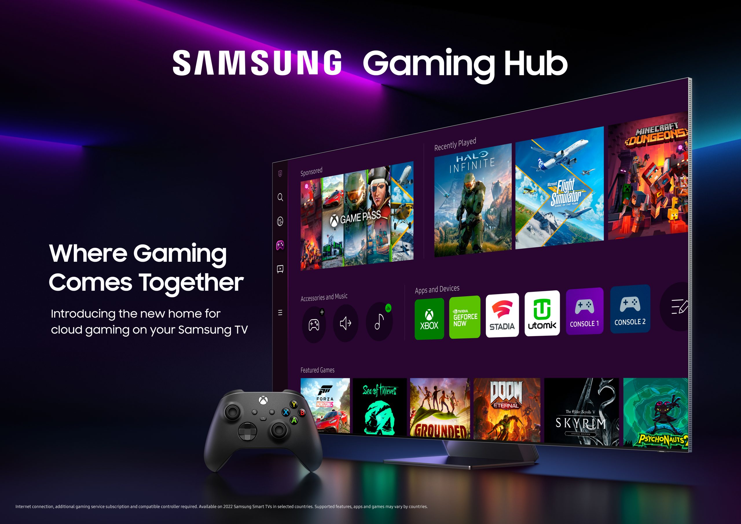 Samsung Gaming Hub, an AllNew Game Streaming Discovery Platform, Now